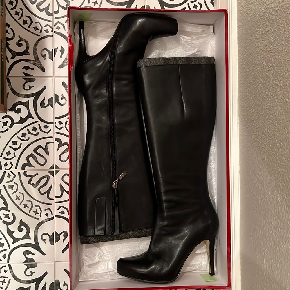 GUESS by Marciano Black Leather Boots